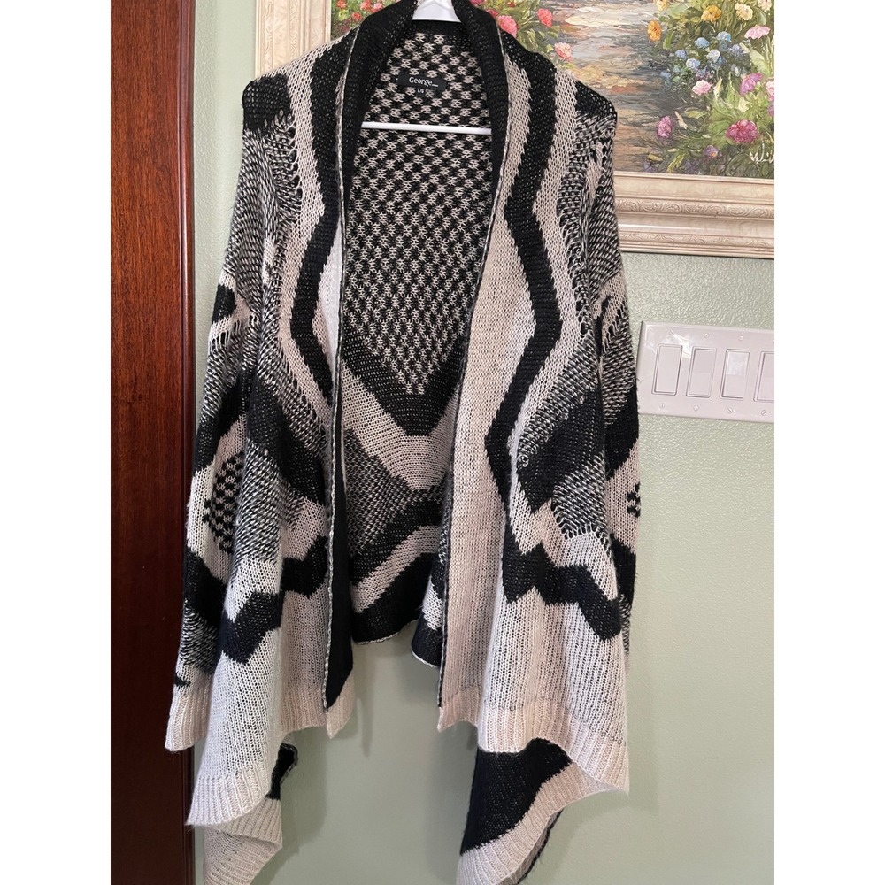 George Women's Cardigan Sweater Lightweight Loose Baggy Oversized Size L/G Used